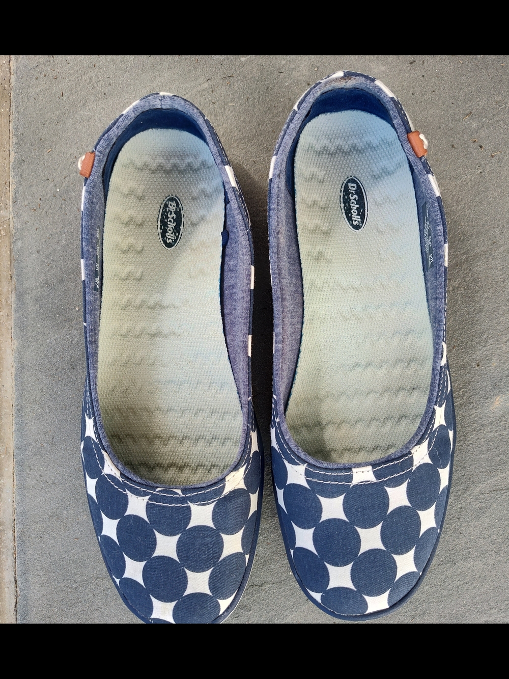 Dr. Scholl's Navy Dot Ballet Flats - Comfortable Women's Slip-Ons